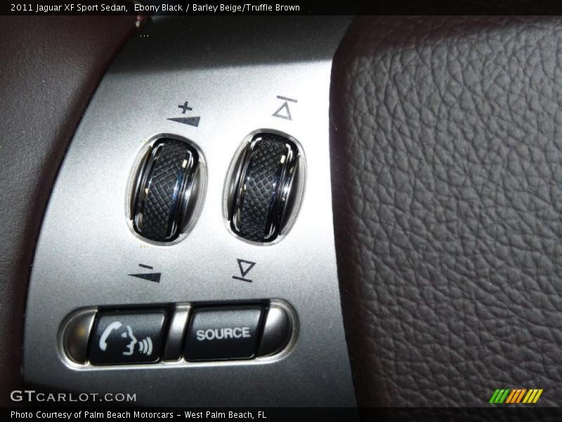Ebony Black / Barley Beige/Truffle Brown 2011 Jaguar XF Sport Sedan