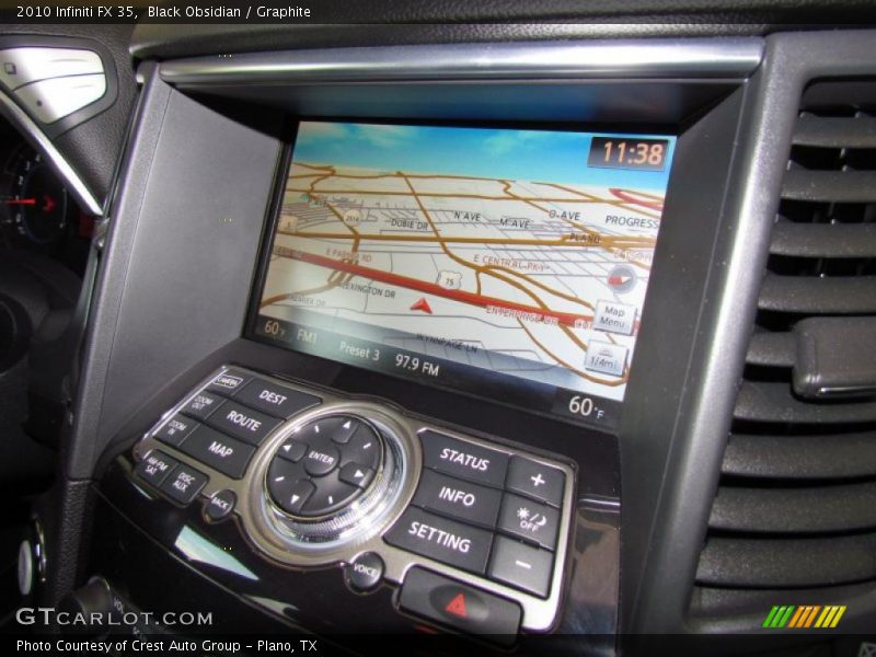 Navigation of 2010 FX 35