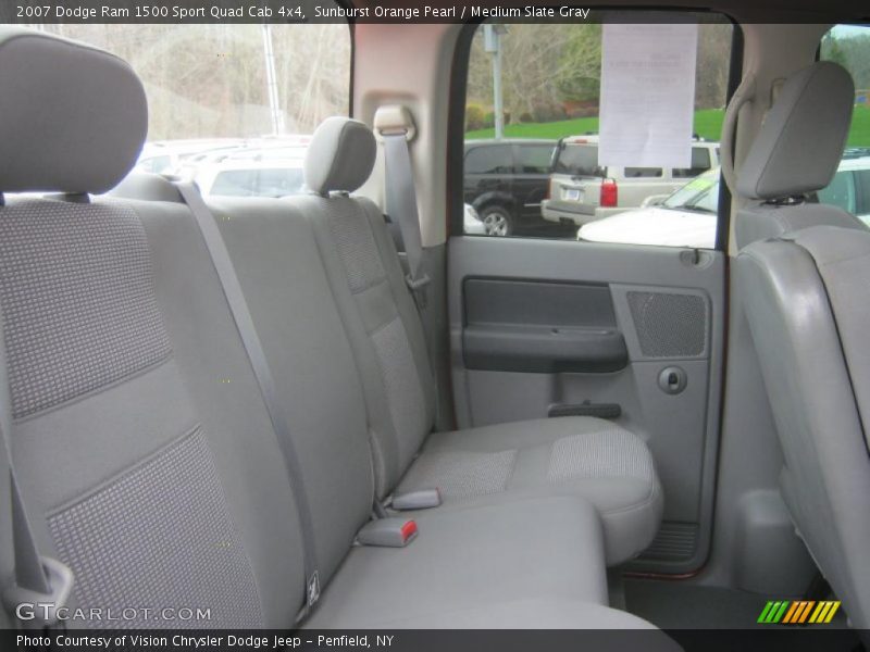 Sunburst Orange Pearl / Medium Slate Gray 2007 Dodge Ram 1500 Sport Quad Cab 4x4