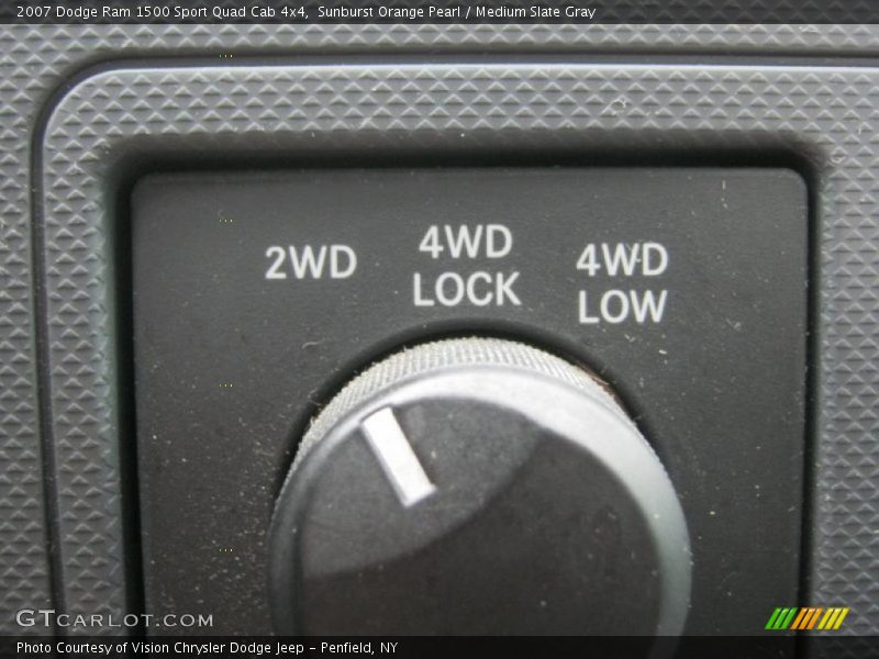 Sunburst Orange Pearl / Medium Slate Gray 2007 Dodge Ram 1500 Sport Quad Cab 4x4