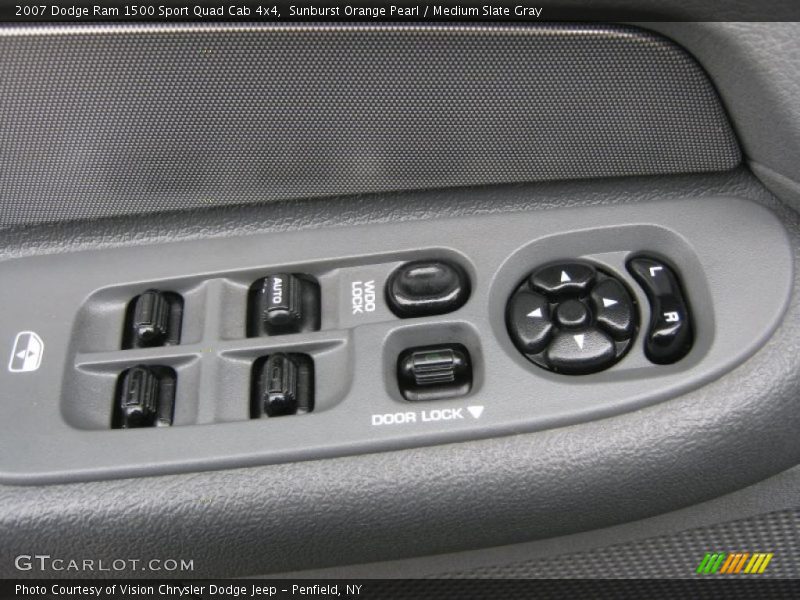 Sunburst Orange Pearl / Medium Slate Gray 2007 Dodge Ram 1500 Sport Quad Cab 4x4