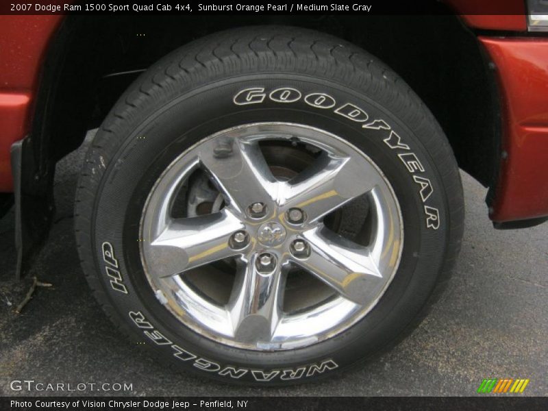 Sunburst Orange Pearl / Medium Slate Gray 2007 Dodge Ram 1500 Sport Quad Cab 4x4