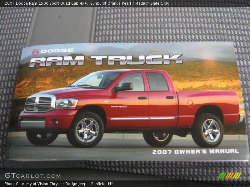Sunburst Orange Pearl / Medium Slate Gray 2007 Dodge Ram 1500 Sport Quad Cab 4x4