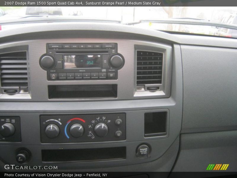 Sunburst Orange Pearl / Medium Slate Gray 2007 Dodge Ram 1500 Sport Quad Cab 4x4