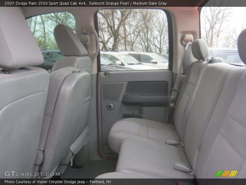 Sunburst Orange Pearl / Medium Slate Gray 2007 Dodge Ram 1500 Sport Quad Cab 4x4