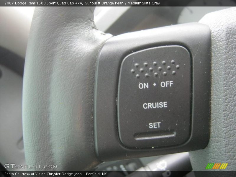 Sunburst Orange Pearl / Medium Slate Gray 2007 Dodge Ram 1500 Sport Quad Cab 4x4