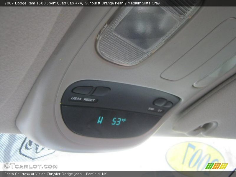 Sunburst Orange Pearl / Medium Slate Gray 2007 Dodge Ram 1500 Sport Quad Cab 4x4