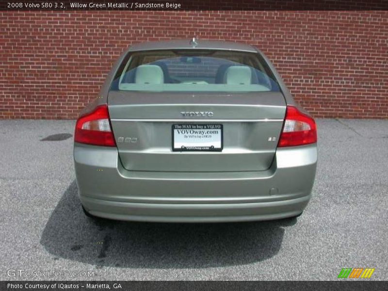 Willow Green Metallic / Sandstone Beige 2008 Volvo S80 3.2