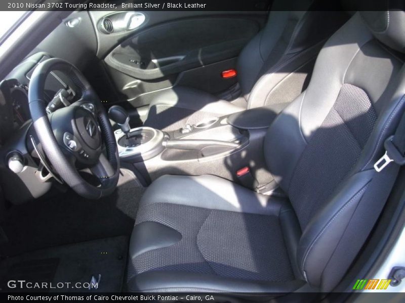 Brilliant Silver / Black Leather 2010 Nissan 370Z Touring Roadster