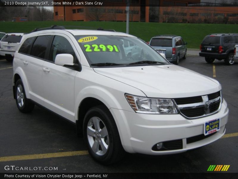 Stone White / Dark Slate Gray 2010 Dodge Journey SXT