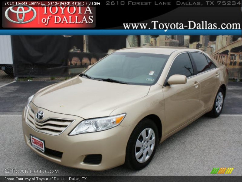 Sandy Beach Metallic / Bisque 2010 Toyota Camry LE