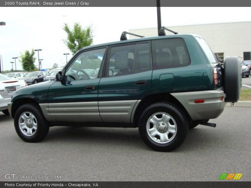 Deep Jewel Green / Gray 2000 Toyota RAV4
