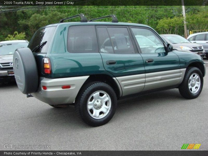 Deep Jewel Green / Gray 2000 Toyota RAV4