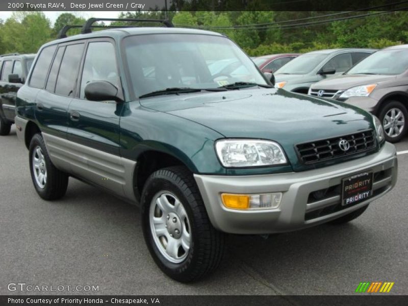 Deep Jewel Green / Gray 2000 Toyota RAV4