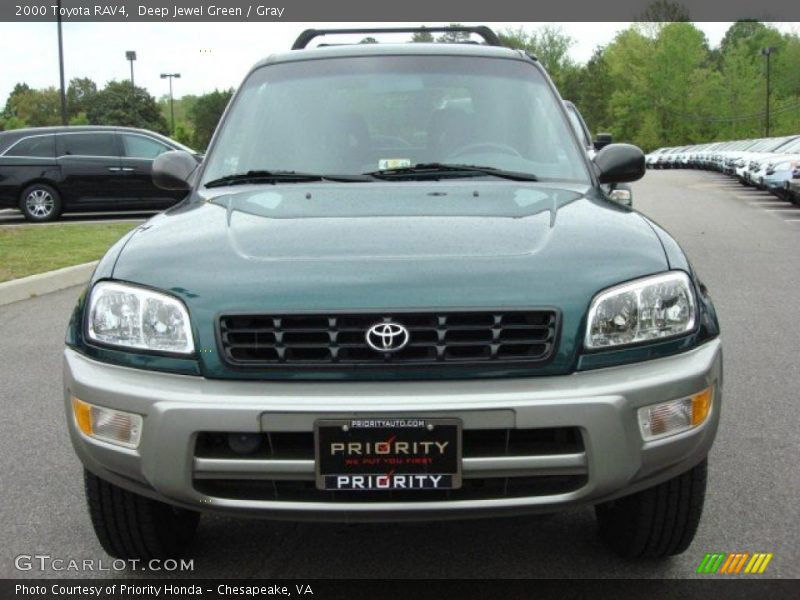 Deep Jewel Green / Gray 2000 Toyota RAV4