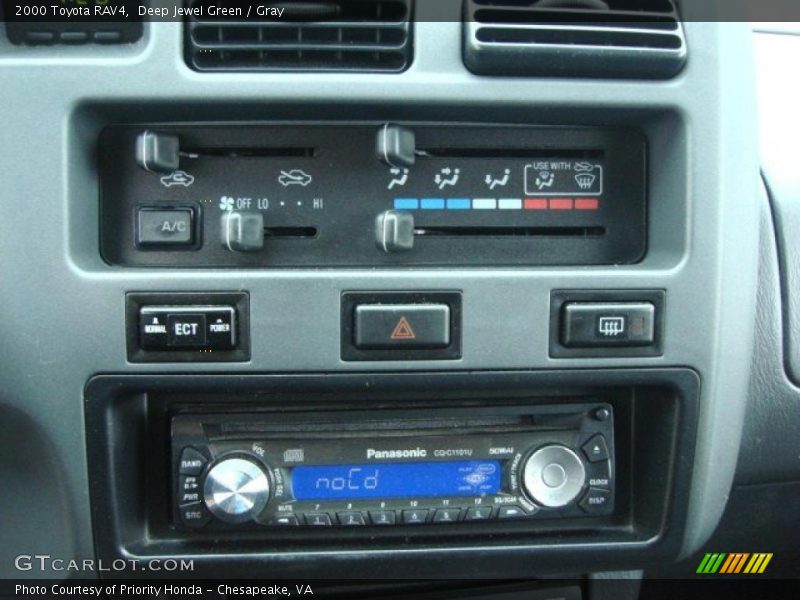 Controls of 2000 RAV4 