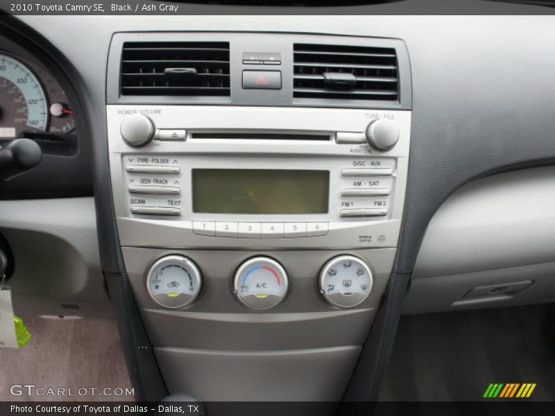 Black / Ash Gray 2010 Toyota Camry SE