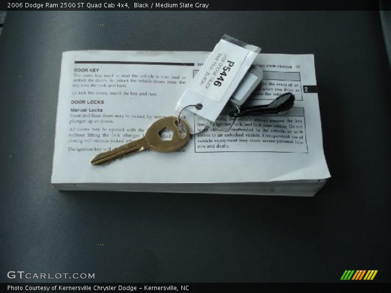 Black / Medium Slate Gray 2006 Dodge Ram 2500 ST Quad Cab 4x4