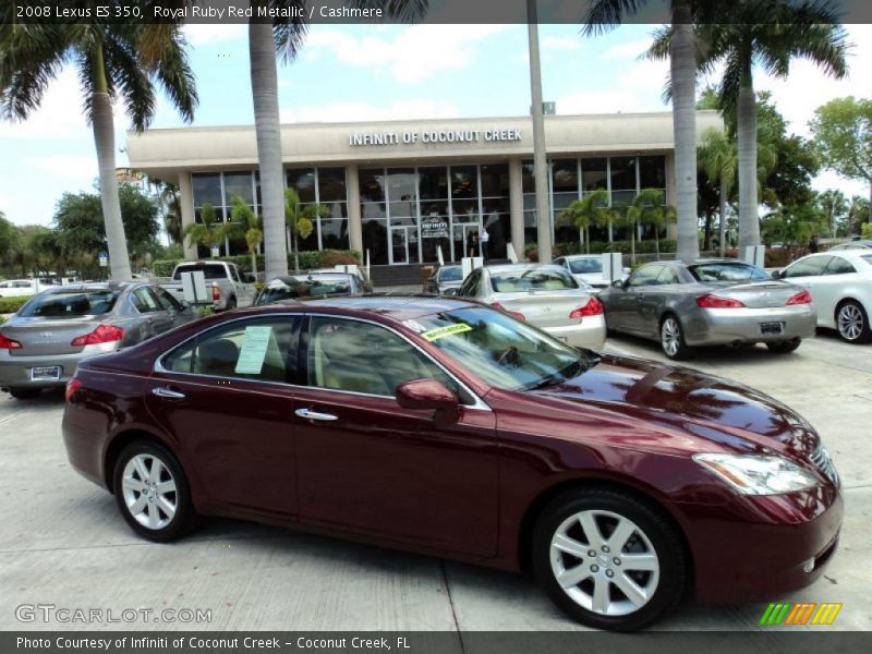 Royal Ruby Red Metallic / Cashmere 2008 Lexus ES 350