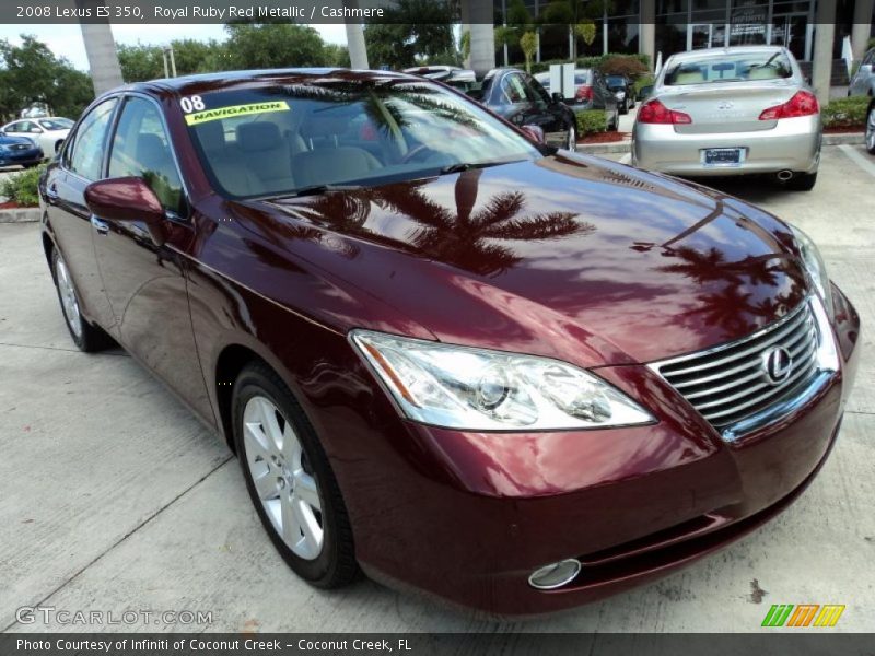 Royal Ruby Red Metallic / Cashmere 2008 Lexus ES 350
