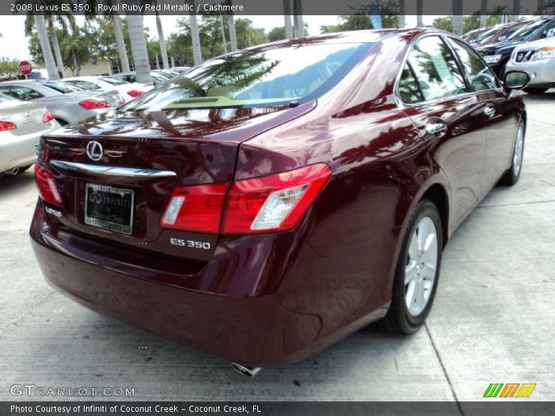 Royal Ruby Red Metallic / Cashmere 2008 Lexus ES 350