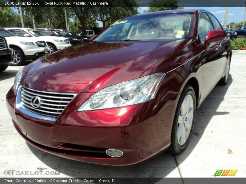 Royal Ruby Red Metallic / Cashmere 2008 Lexus ES 350