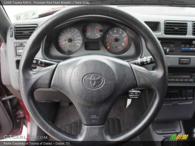 Prussian Red Pearl Metallic / Dark Gray 1998 Toyota RAV4