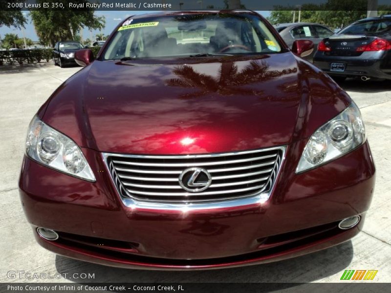 Royal Ruby Red Metallic / Cashmere 2008 Lexus ES 350