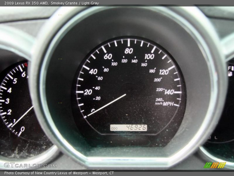 Smokey Granite / Light Gray 2009 Lexus RX 350 AWD