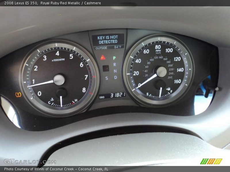 Royal Ruby Red Metallic / Cashmere 2008 Lexus ES 350