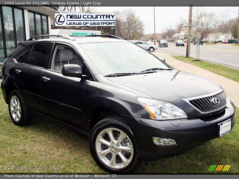 Smokey Granite / Light Gray 2009 Lexus RX 350 AWD
