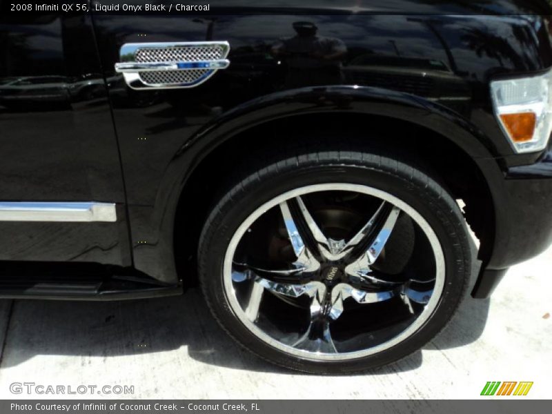 Liquid Onyx Black / Charcoal 2008 Infiniti QX 56