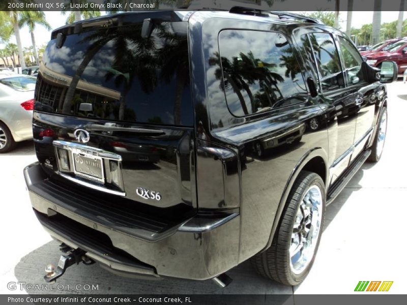 Liquid Onyx Black / Charcoal 2008 Infiniti QX 56