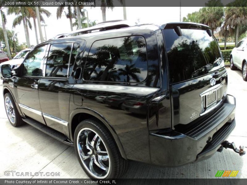 Liquid Onyx Black / Charcoal 2008 Infiniti QX 56