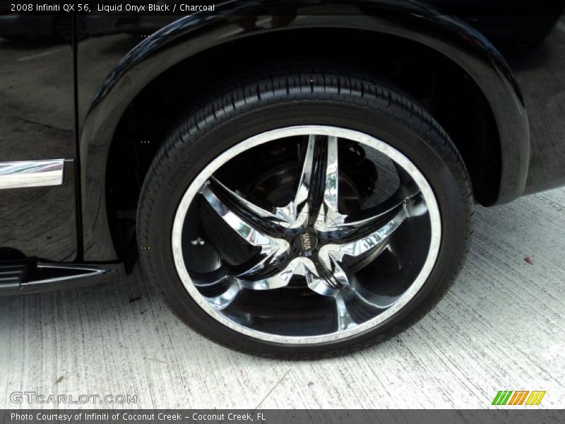 Liquid Onyx Black / Charcoal 2008 Infiniti QX 56