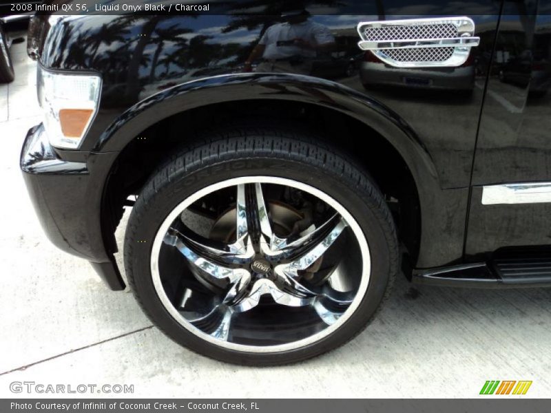 Liquid Onyx Black / Charcoal 2008 Infiniti QX 56