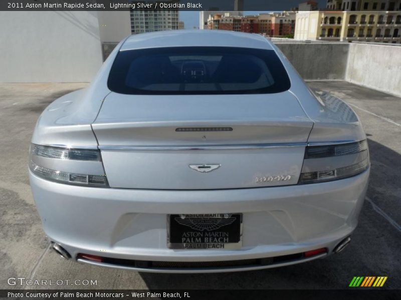 Lightning Silver / Obsidian Black 2011 Aston Martin Rapide Sedan