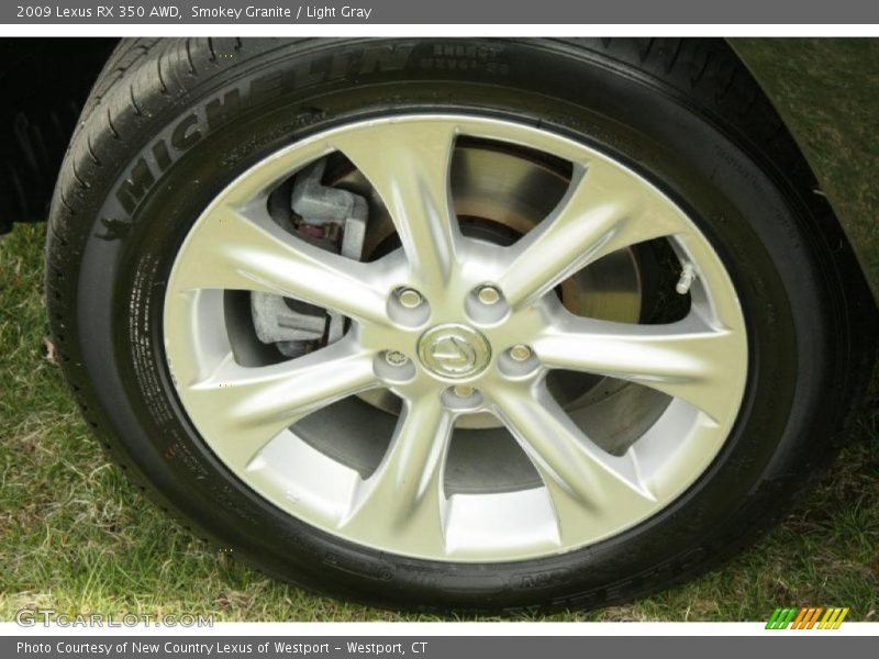 Smokey Granite / Light Gray 2009 Lexus RX 350 AWD
