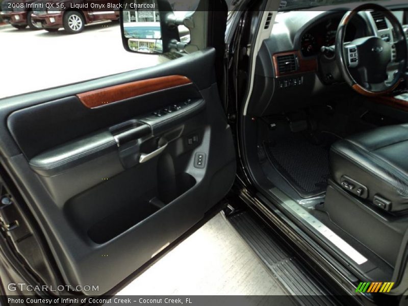 Liquid Onyx Black / Charcoal 2008 Infiniti QX 56