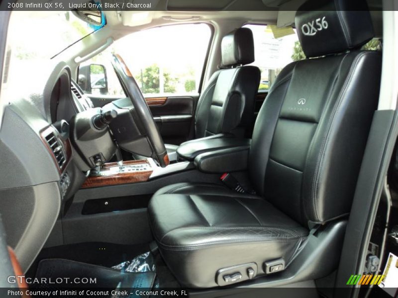 Liquid Onyx Black / Charcoal 2008 Infiniti QX 56