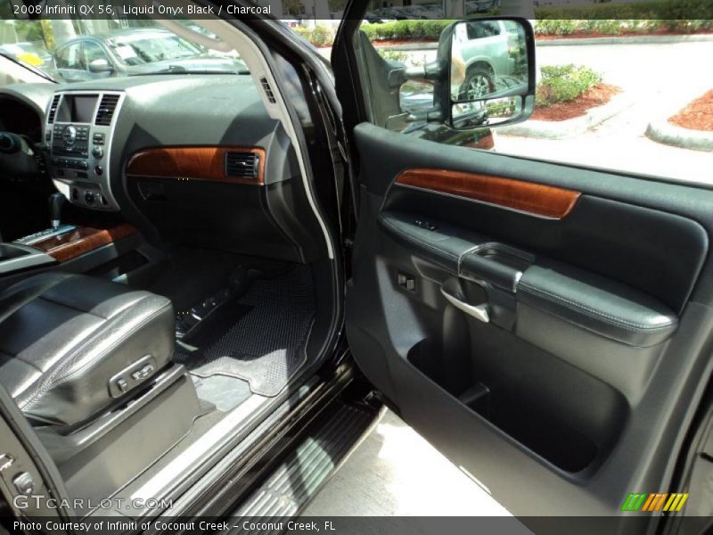 Liquid Onyx Black / Charcoal 2008 Infiniti QX 56