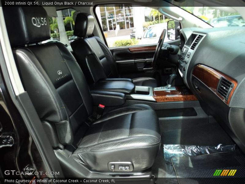 Liquid Onyx Black / Charcoal 2008 Infiniti QX 56