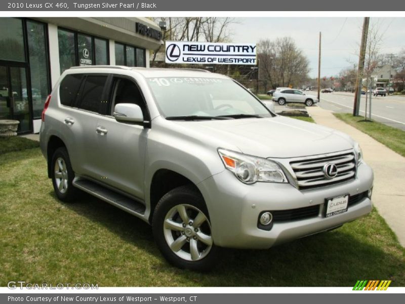 Tungsten Silver Pearl / Black 2010 Lexus GX 460