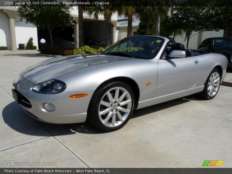 Platinum Metallic / Charcoal 2006 Jaguar XK XK8 Convertible