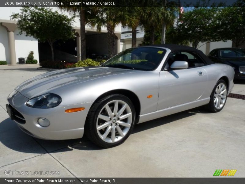 Platinum Metallic / Charcoal 2006 Jaguar XK XK8 Convertible