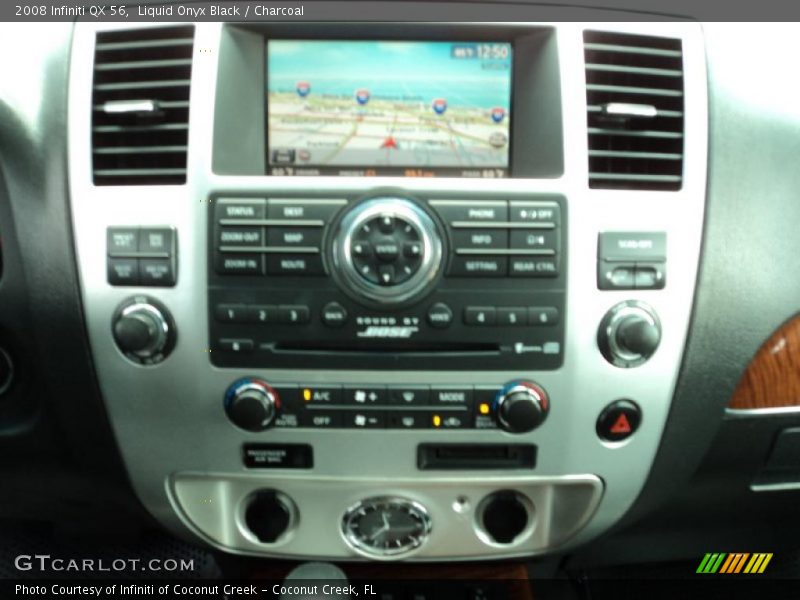 Liquid Onyx Black / Charcoal 2008 Infiniti QX 56