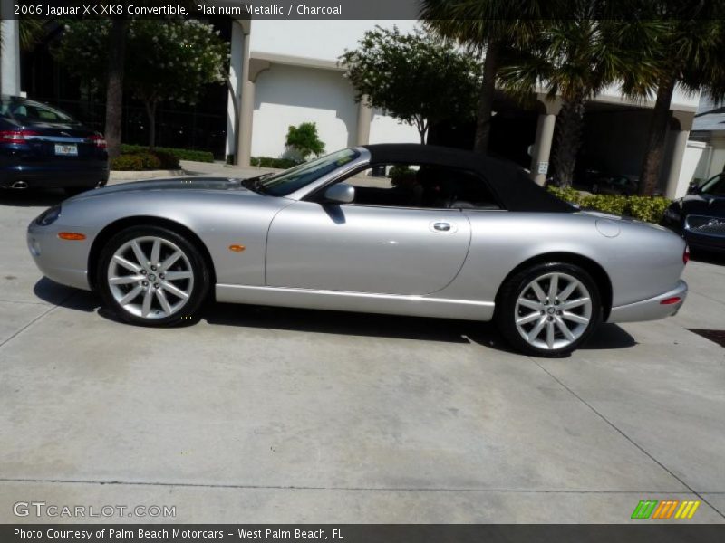 Platinum Metallic / Charcoal 2006 Jaguar XK XK8 Convertible