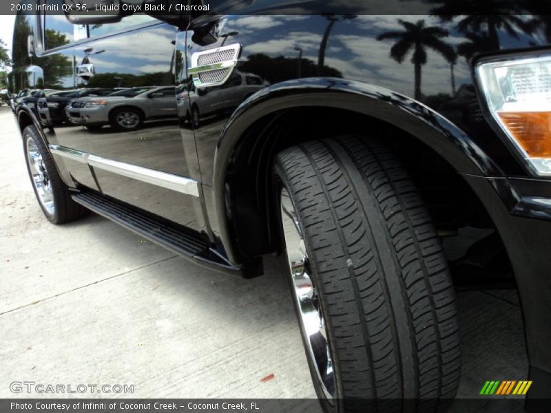 Liquid Onyx Black / Charcoal 2008 Infiniti QX 56