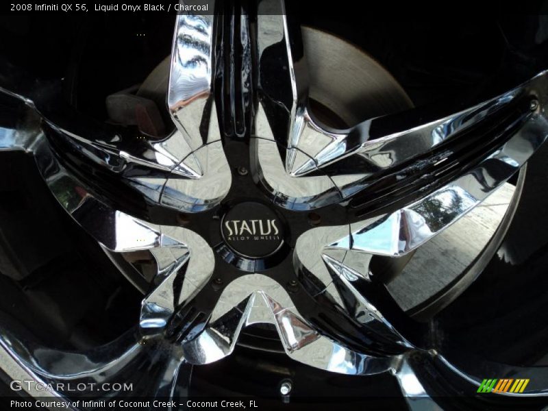 Liquid Onyx Black / Charcoal 2008 Infiniti QX 56