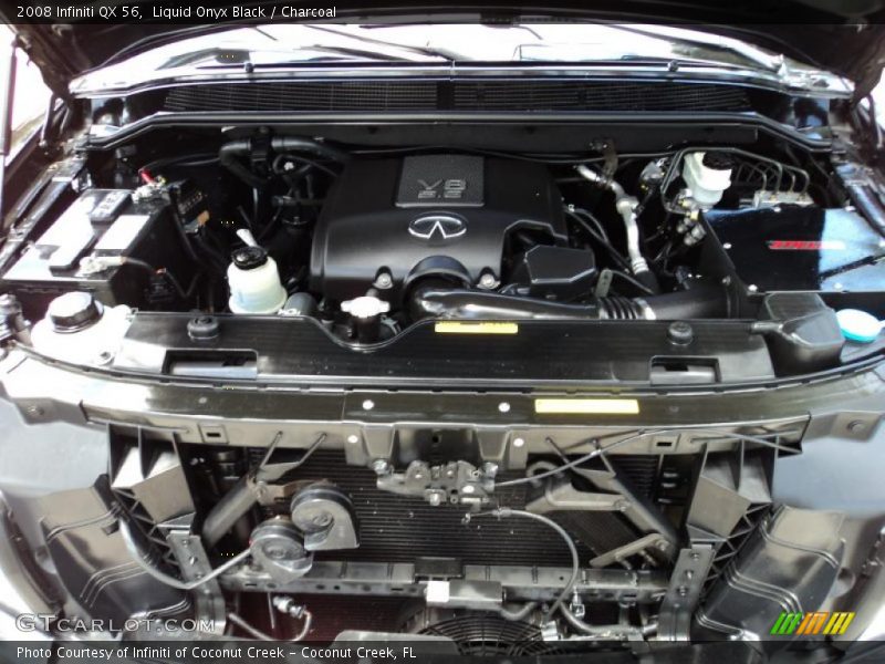 Liquid Onyx Black / Charcoal 2008 Infiniti QX 56